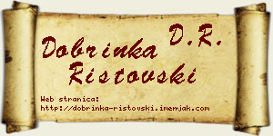 Dobrinka Ristovski vizit kartica